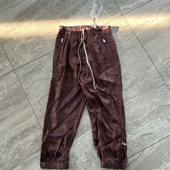 NWT Rick Owen’s track lounge pants burgundy/purple color - Picture 1 of 4